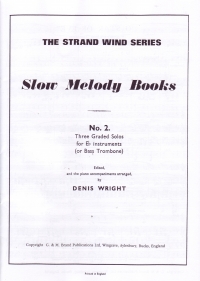 Slow Melody Book No 2 Wright Eb Instruments Sheet Music Songbook