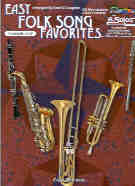 Easy Folk Song Favourites For Trumpet Book & Cd Sheet Music Songbook