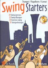 Swing Starters Trumpet Flugelhorn Cornet Book & Cd Sheet Music Songbook