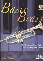 Basic Brass Trumpet And Piano Wiggins Book & Cd Sheet Music Songbook