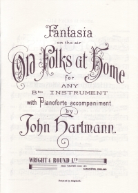 Hartmann Old Folks At Home Trumpet & Piano Sheet Music Songbook