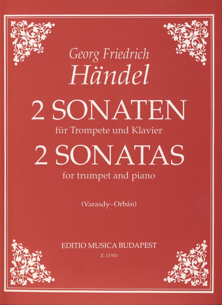 Handel Two Sonatas Trumpet & Piano Sheet Music Songbook