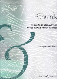 Panufnik Concerto In Modo Antico Trumpet & Piano Sheet Music Songbook
