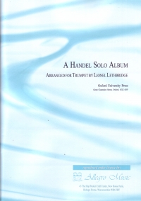 Handel Solo Album Trumpet Sheet Music Songbook