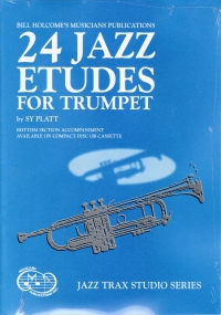 Holcombe 24 Jazz Etudes For Trumpet Platt + Cd Sheet Music Songbook