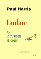 Harris Fanfare 2 Trumpets & Organ Sheet Music Songbook