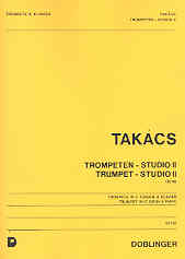 Trumpet Studio Ii Op99 Takacs Trumpet & Piano Sheet Music Songbook