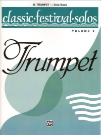 Classic Festival Solos Trumpet Vol 2 Solo Book Sheet Music Songbook