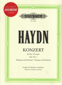 Haydn Concerto In Eb Trumpet & Piano With Cd Sheet Music Songbook