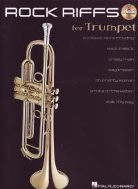 Rock Riffs Trumpet Book & Cd Sheet Music Songbook