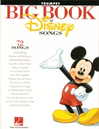 Big Book Of Disney Songs Trumpet Sheet Music Songbook