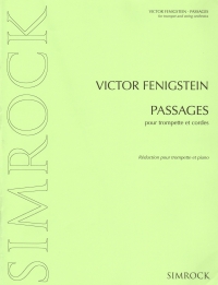 Fenigstein Passages Trumpet & Piano Reduction Sheet Music Songbook