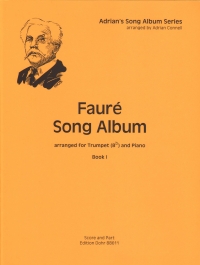 Faure Song Album Book 1 Trumpet & Piano Connell Sheet Music Songbook