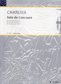Charlier Solo De Concours Trumpet & Piano Sheet Music Songbook