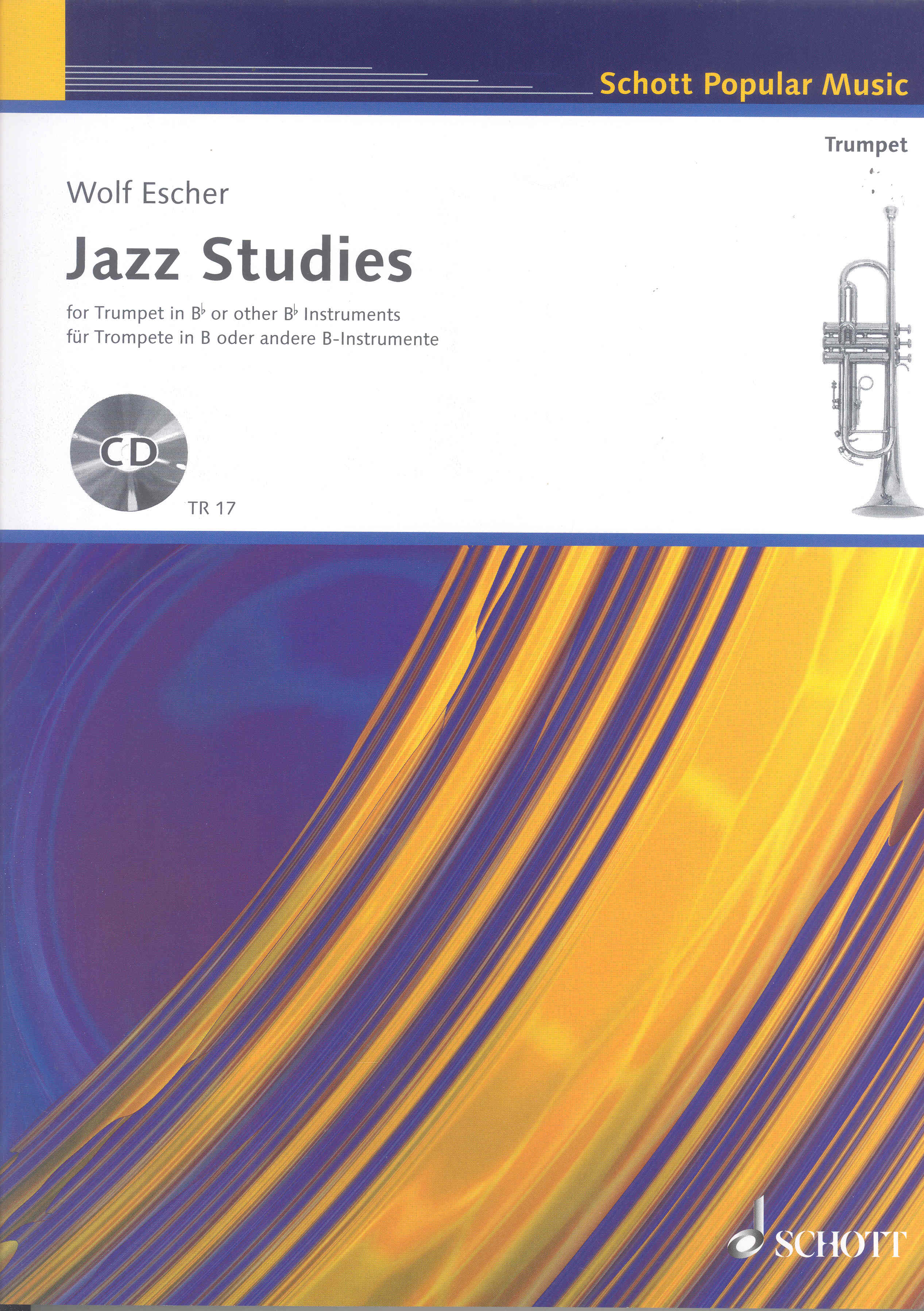 Escher Jazz Studies Trumpet Book & Cd Sheet Music Songbook