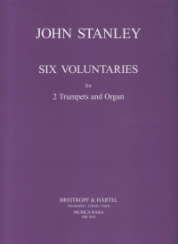 Stanley 6 Voluntaries Cooper 2 Trumpets & Organ Sheet Music Songbook