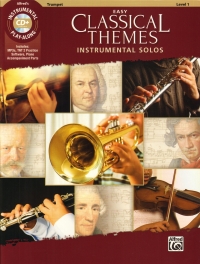 Easy Classical Themes Instrumental Solos Trumpet Sheet Music Songbook