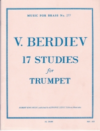 Berdiev 17 Studies For Trumpet Sheet Music Songbook