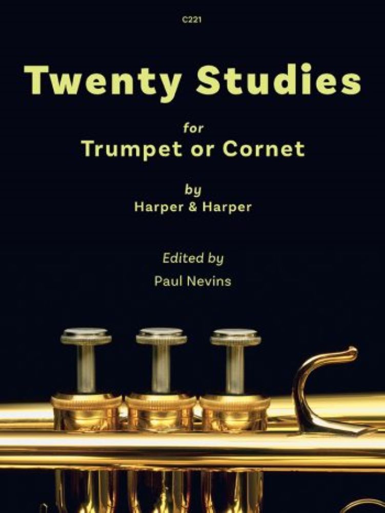 Twenty Studies Trumpet Or Cornet Harper & Harper Sheet Music Songbook