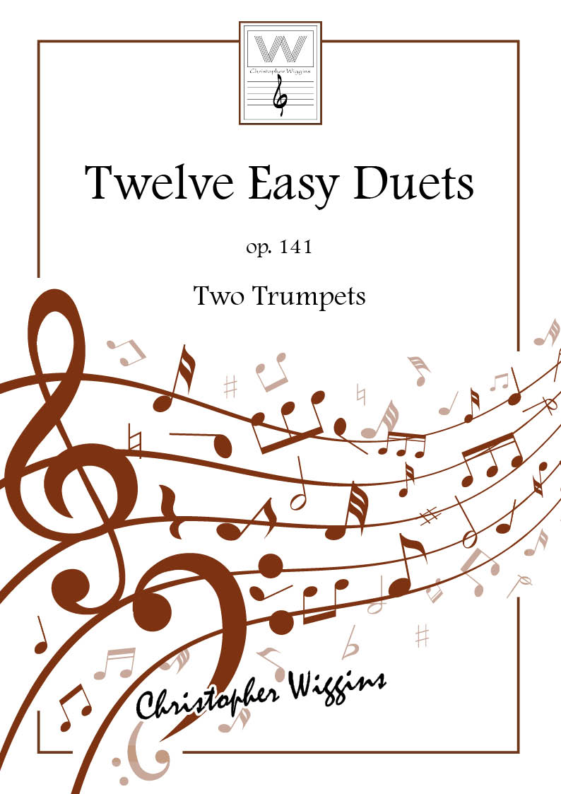 Wiggins Twelve Easy Duets Op141 2 Trumpets Sheet Music Songbook