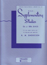 Supplementary Studies Endressen Eb/bbb Bass Sheet Music Songbook