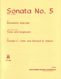 Marcello Sonata No 5 Tuba Sheet Music Songbook