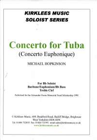 Hopkinson Concerto For Tuba Bb Soloist & Pf Treble Sheet Music Songbook