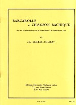 Semler-collery Barcarolle Et Chanson Bach Tuba & Pf Sheet Music Songbook