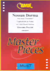 Puccini Nessun Dorma (turandot) Euphonium & Piano Sheet Music Songbook