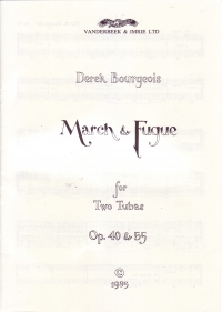 Bourgeois March & Fugue Ops 40 & 55 Two Tubas Sheet Music Songbook