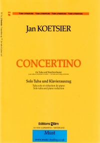 Koetsier Concertino Tuba Sheet Music Songbook
