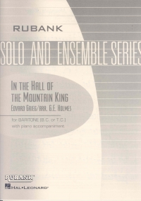 Grieg Hall Of The Mountain King Baritone & Piano Sheet Music Songbook