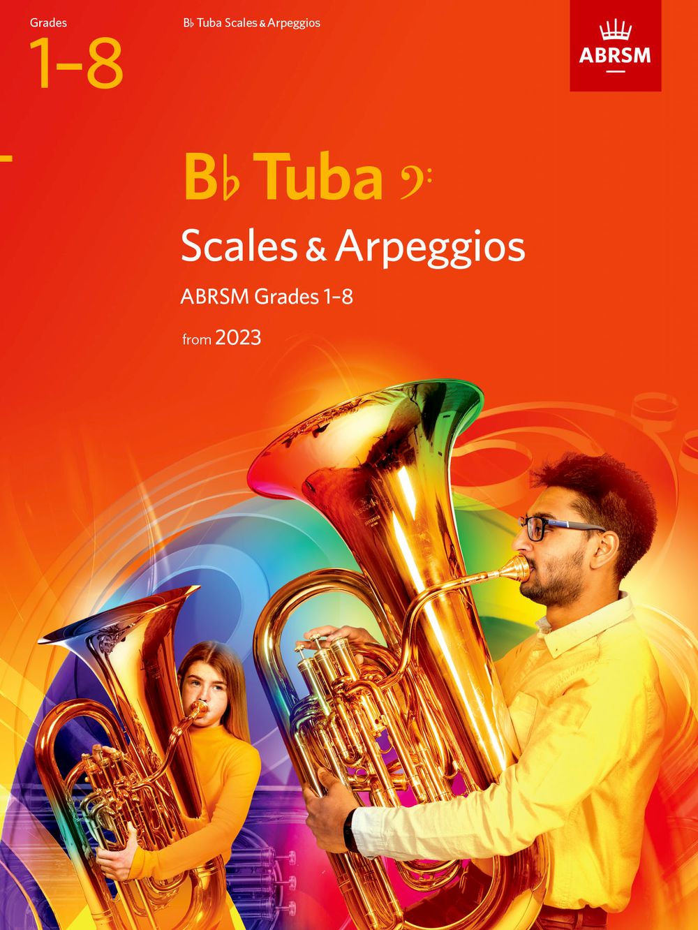 Scales & Arpeggios Bb Tuba Bass Clef 1-8 2023 Ab Sheet Music Songbook