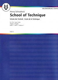 Schradieck School Of Viola Technique Book 1 Sheet Music Songbook