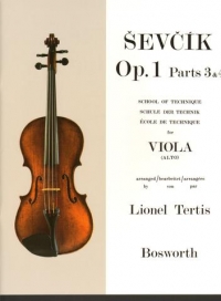Sevcik Op1 School Of Viola Technic Part 3 & 4 Sheet Music Songbook