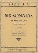 Bach Sonatas (6) Vol 1 David-hermann Viola & Piano Sheet Music Songbook