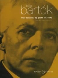 Bartok Concerto Op Posth Viola Serly Sheet Music Songbook