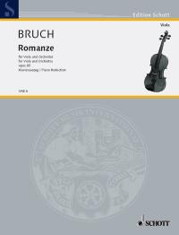 Bruch Romanze F Op85 Viola & Piano Reduction Sheet Music Songbook