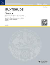 Buxtehude Sonata D Major Viola Sheet Music Songbook