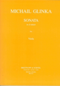 Glinka Viola Sonata Dmin Viola Sheet Music Songbook
