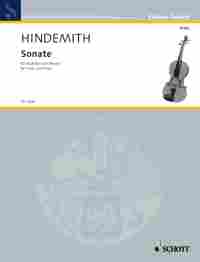 Hindemith Sonata Viola Sheet Music Songbook