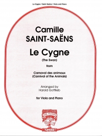 Saint-saens Swan (le Cygne) Viola & Piano Sheet Music Songbook