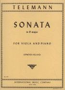 Telemann Sonata D Upmeyer-vieland Viola & Piano Sheet Music Songbook
