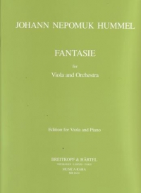 Hummel Fantasia Viola & Piano Red Sheet Music Songbook