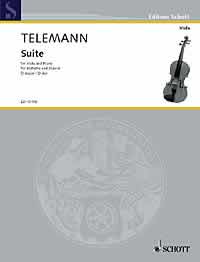 Telemann Suite D Bergmann/forbes Viola & Piano Sheet Music Songbook