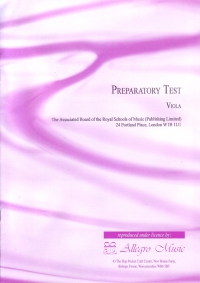 Preparatory Test Viola Abrsm Sheet Music Songbook