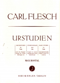 Flesch Basic Studies Arr Rostal Viola Sheet Music Songbook