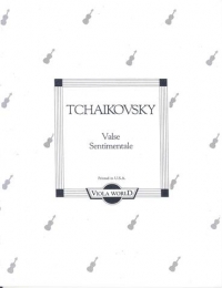 Tchaikovsky Valse Sentimental Viola & Piano Sheet Music Songbook