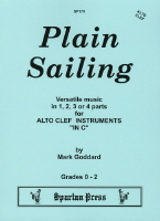Goddard Plain Sailing 1 2 3 Or 4 Pt Alto Clef Vla Sheet Music Songbook
