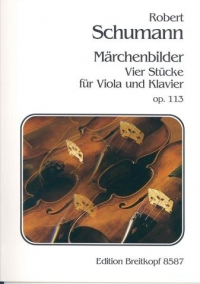 Schumann Marchenbilder Op113 4 Pieces Viola & Pno Sheet Music Songbook